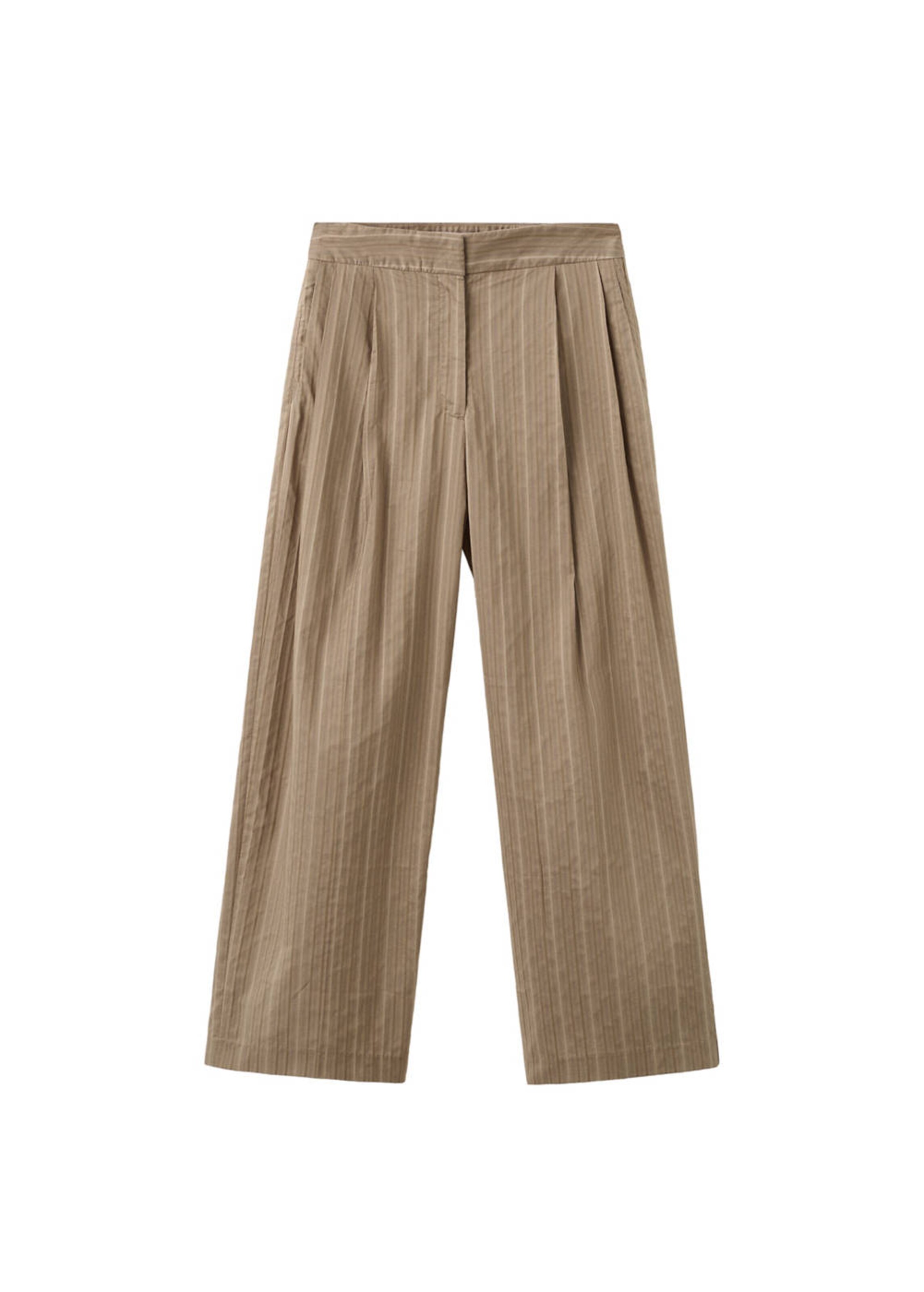 MANGO Wide Leg Hose 'Martin' in Braun: Vorderseite