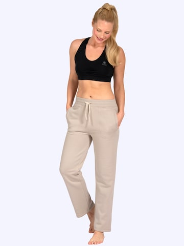 Magadi Regular Workout Pants 'Elena' in Beige