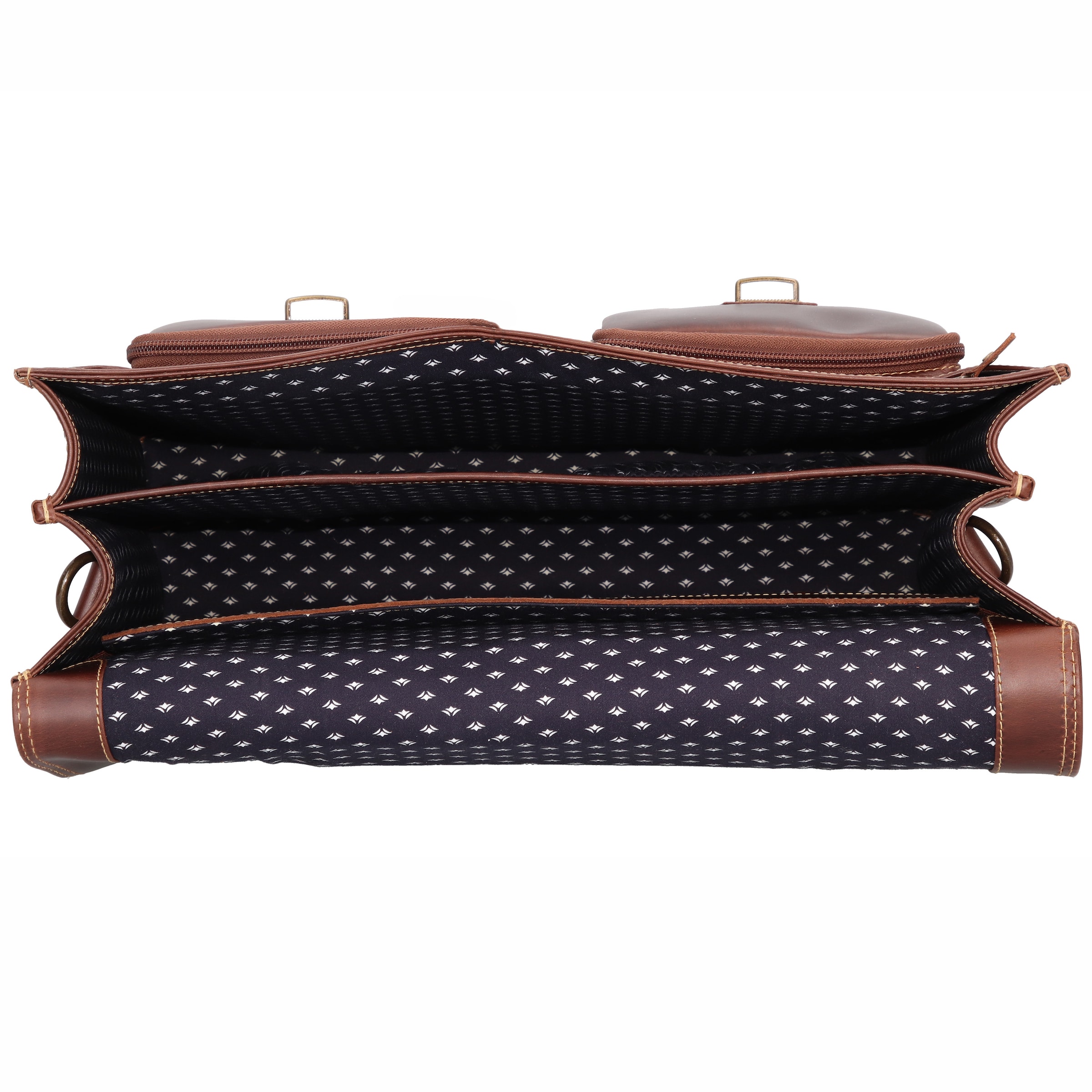 Porte-documents 'Nevada' Buckle & Seam en marron