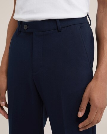 WE Fashion Slimfit Pantalon in Blauw