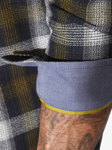 Jan Vanderstorm Comfort fit Overhemd 'Olafgard' in Blauw