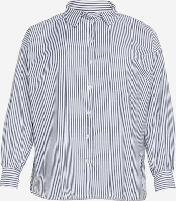 Camicia da donna 'POPPA' di Fransa Curve in blu: frontale