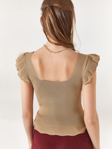 olalook Pullover in Braun