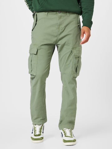 Pepe Jeans Regular Cargobroek 'EXPLORER' in Groen: voorkant