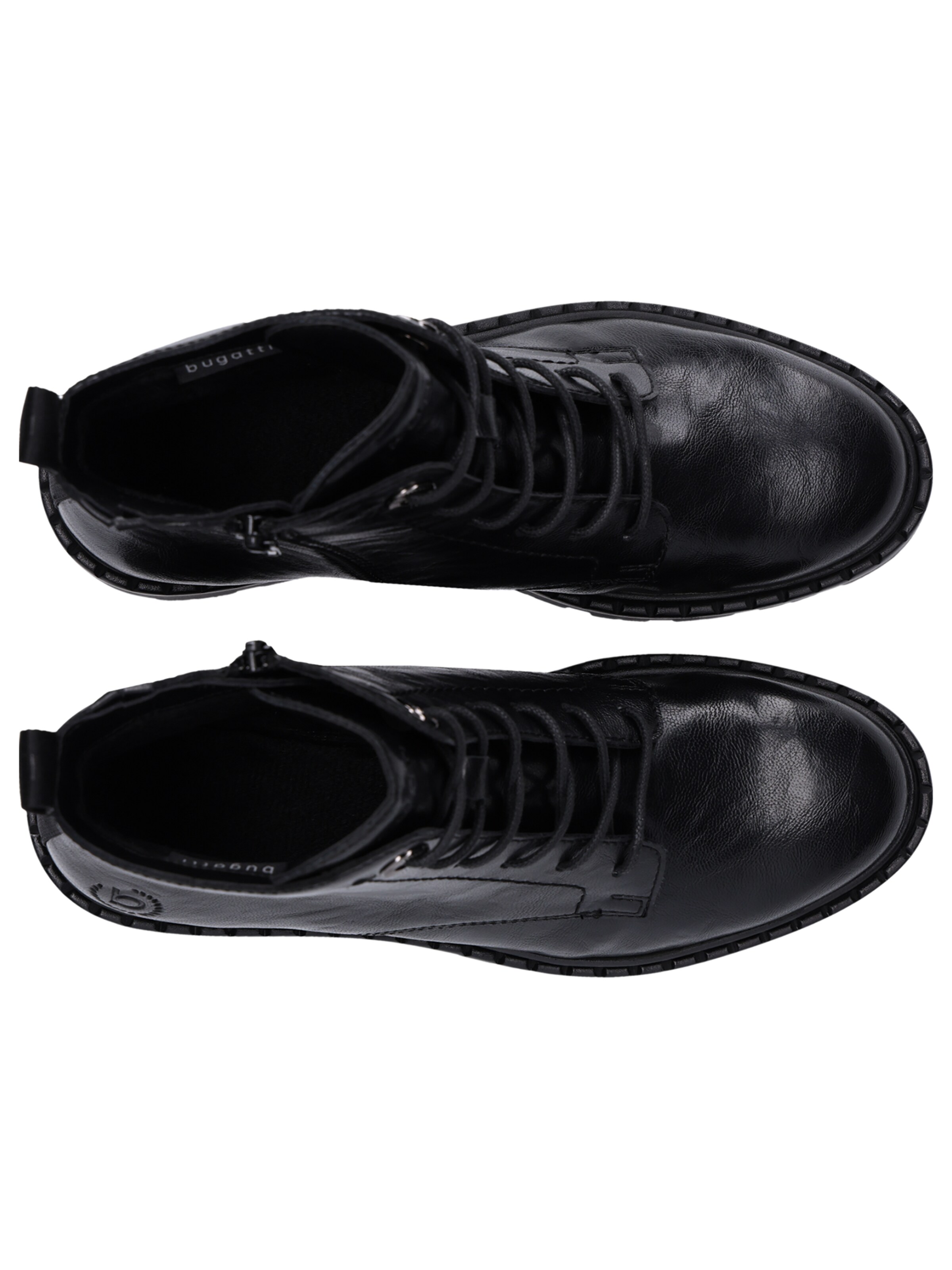 bugatti Lace-Up Ankle Boots in Black