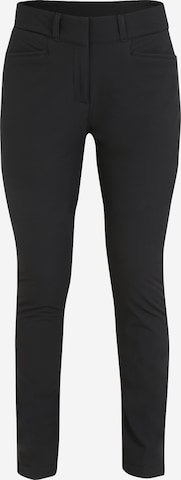 ADIDAS GOLF Skinny Workout Pants in Black: front