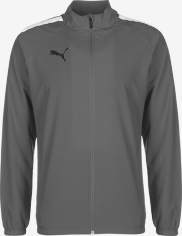 PUMA Athletic Jacket 'TeamLIGA' in Grey: front