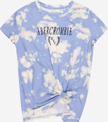 Tricou de la Abercrombie & Fitch pe albastru: față