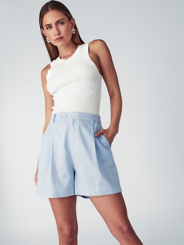 Willa Regular Pleat-front trousers 'Rise' in Blue