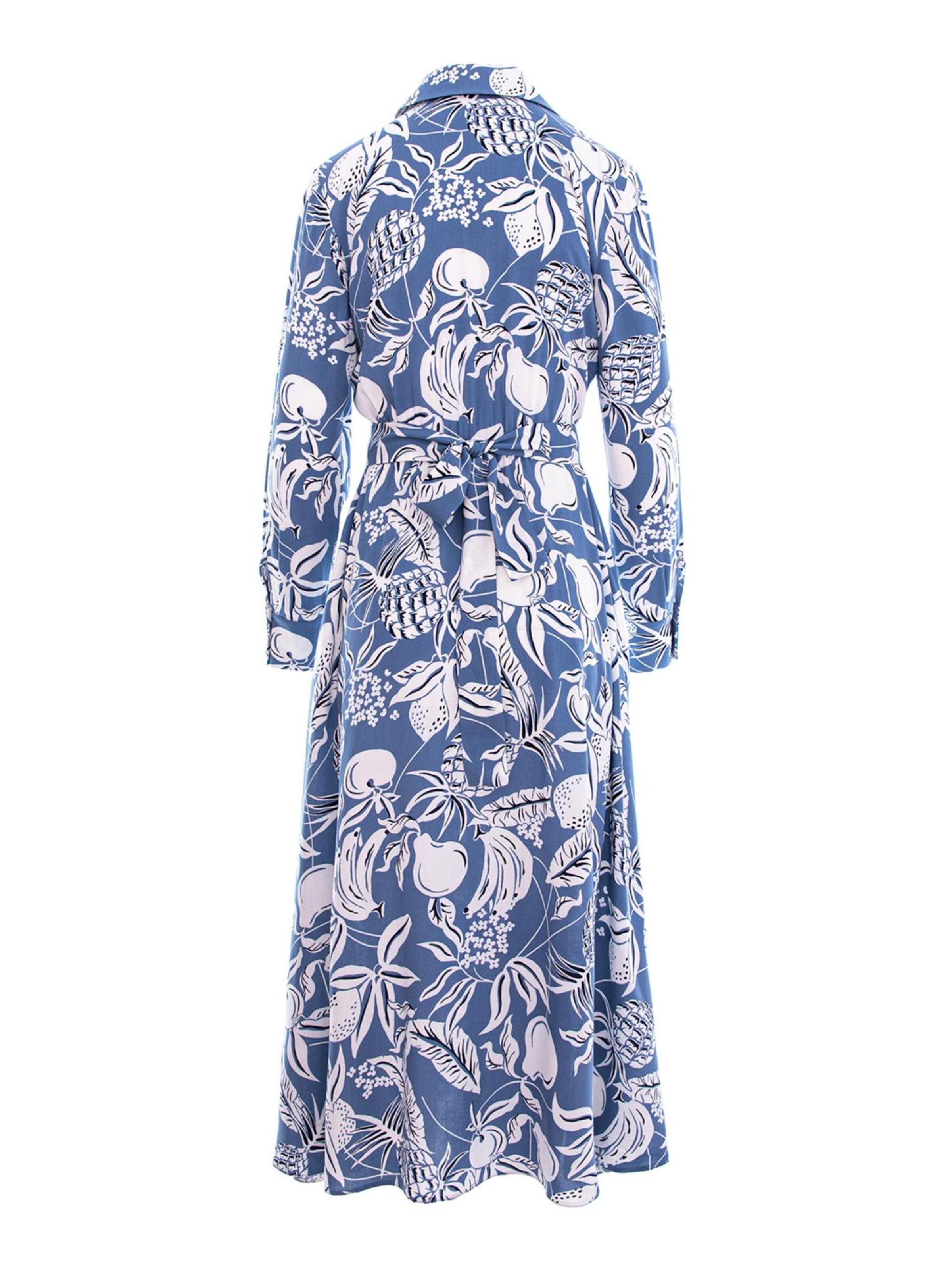 Couture de Marie Skjortklänning 'Viscose Shirt Dress – Raya' i blå