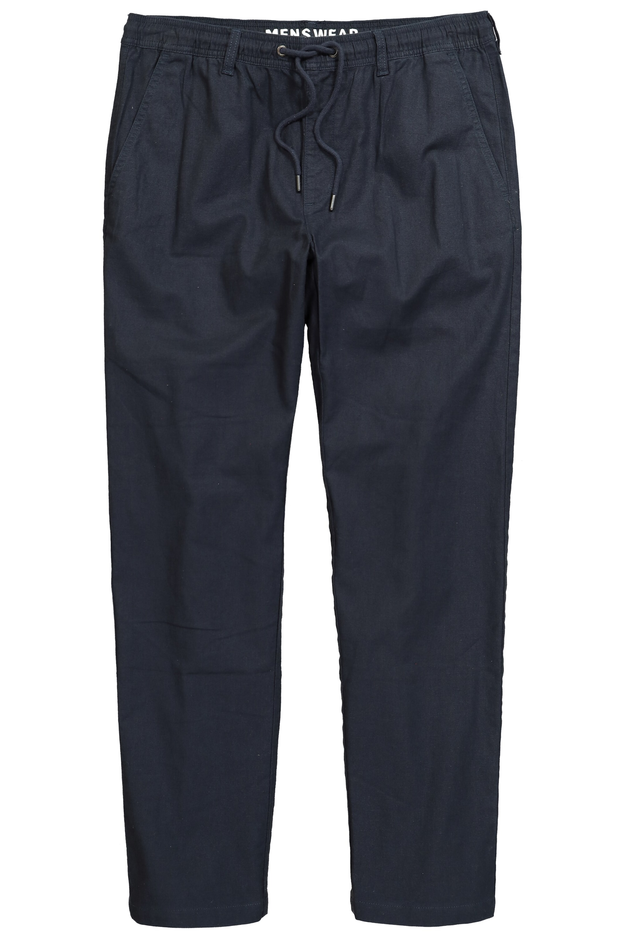 Men Plus Regular Broek in Blauw: voorkant