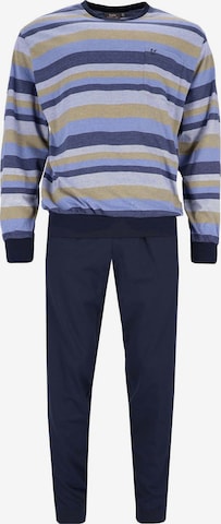 HAJO Long Pajamas in Blue: front