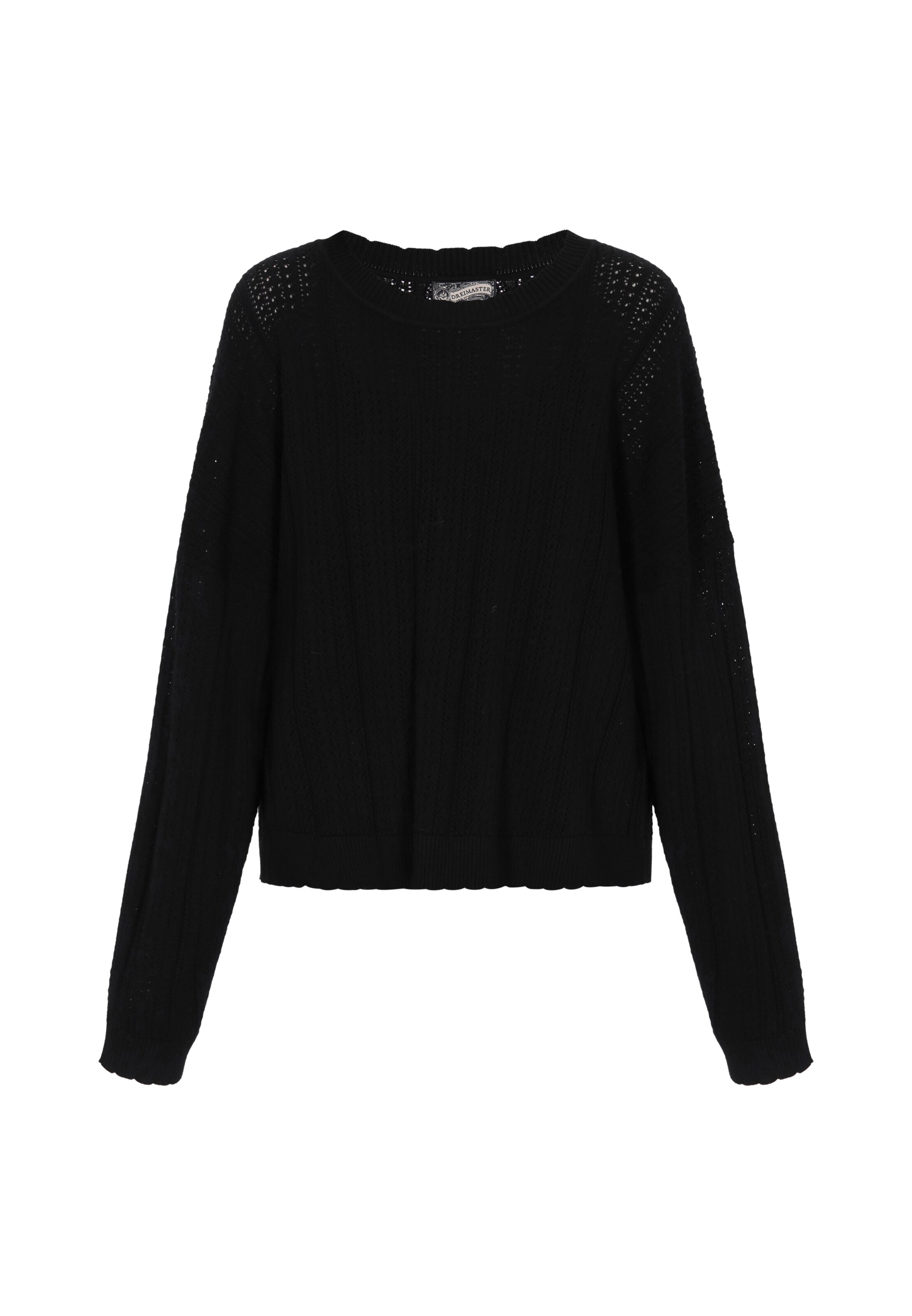 DreiMaster Vintage Pullover 'Vintage' in Schwarz: Vorderseite