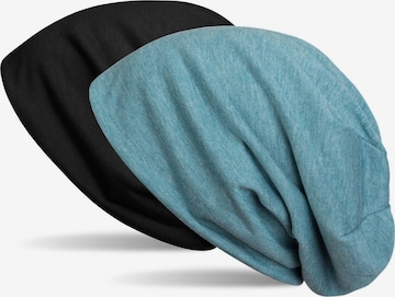 styleBREAKER Mütze 'Wende Beanie' in Schwarz: Vorderseite