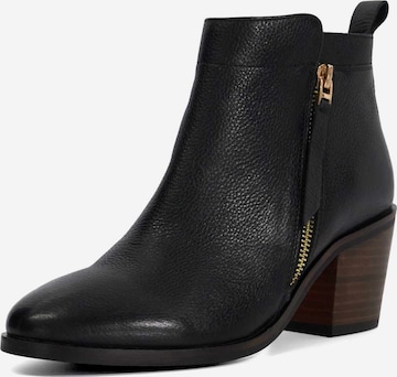 Bottines 'PAICING' Dune LONDON en noir : devant