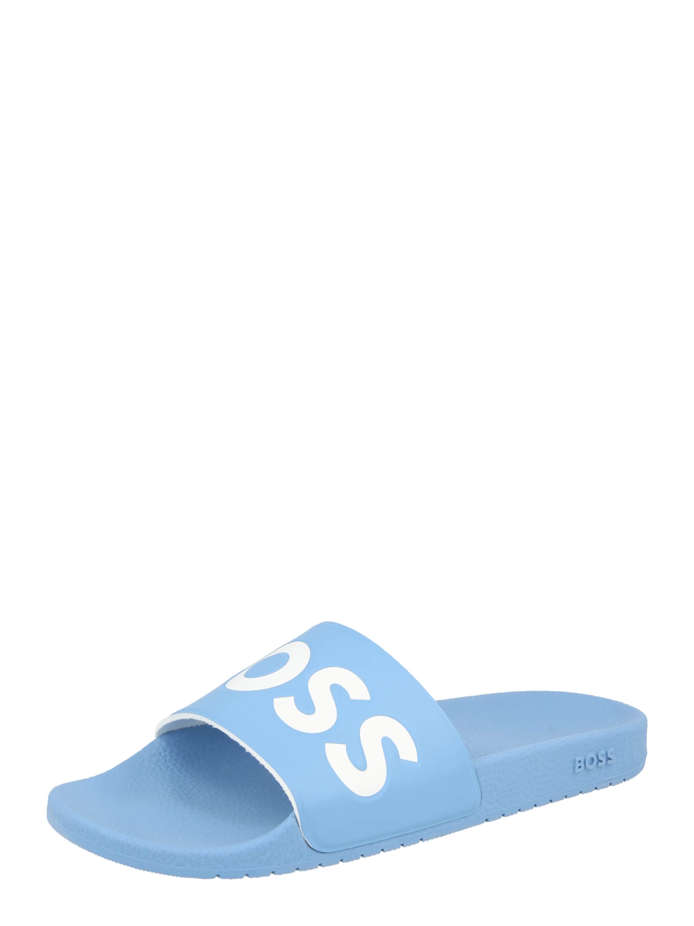 BOSS Pantolette 'Aryeh' in Blau: Vorderseite