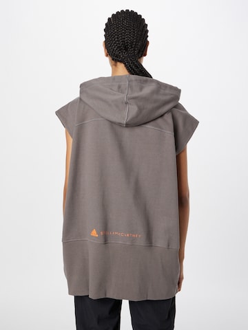 ADIDAS BY STELLA MCCARTNEY Athletic Zip-Up Hoodie 'Sleeveless' in Grey