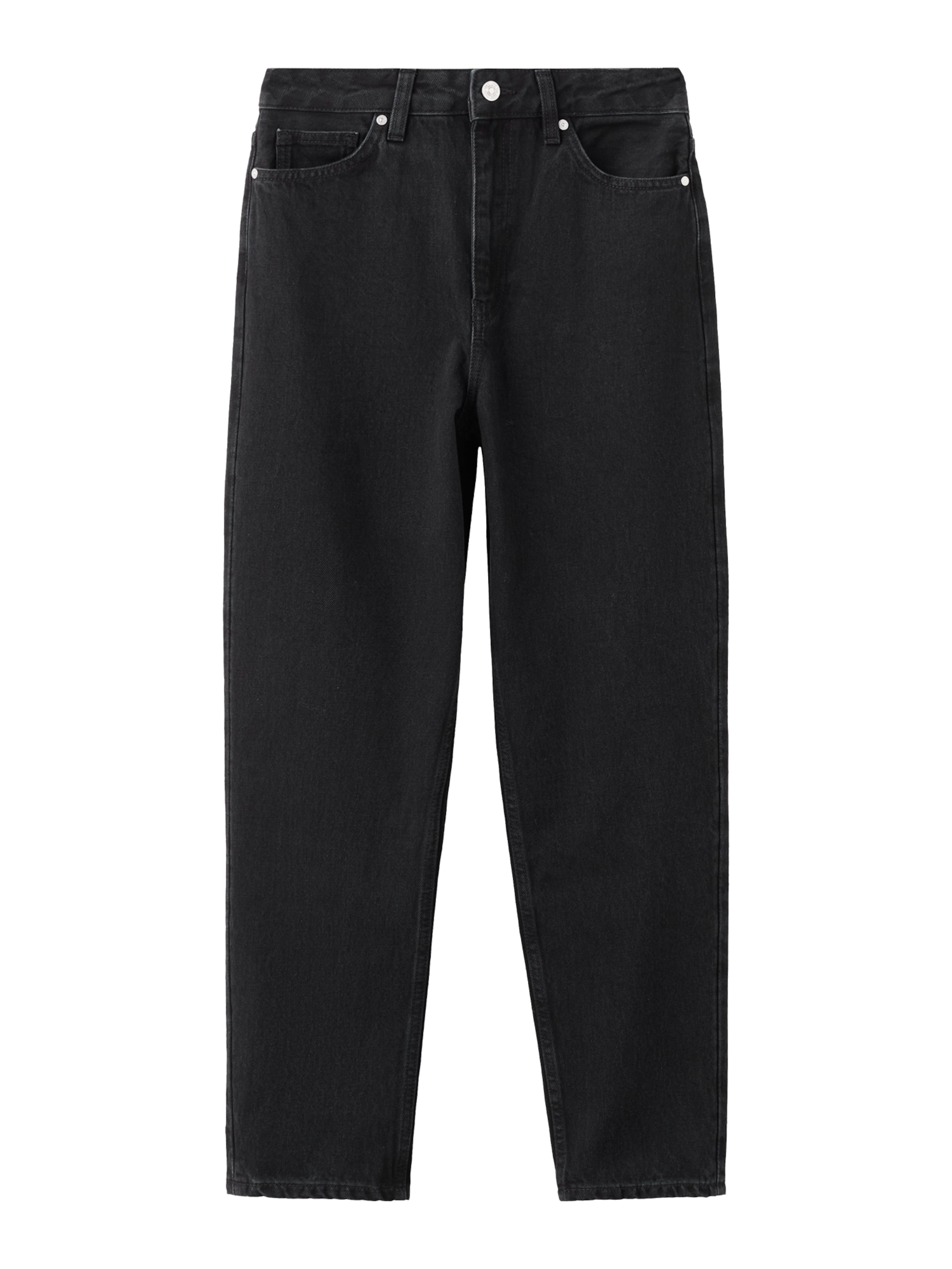 MANGO Štandardný strih Džínsy - Čierna: predná strana