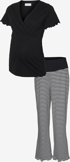 MAMALICIOUS Pyjama 'HOLLY TESS' värissä musta / valkoinen, Tuotenäkymä