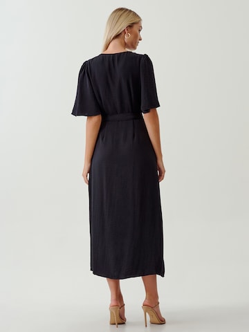 Tussah Dress 'PENN' in Black: back