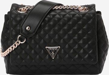 Geantă de umăr 'EVERLEE CONVERTIBLE XBODY FLAP' de la GUESS pe negru: față