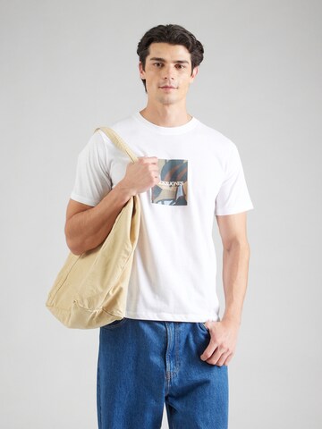JACK & JONES Μπλουζάκι σε λευκό: μπροστά