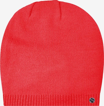 SAMAYA Mütze 'Elen', superweich und wärmend in Rot: Vorderseite