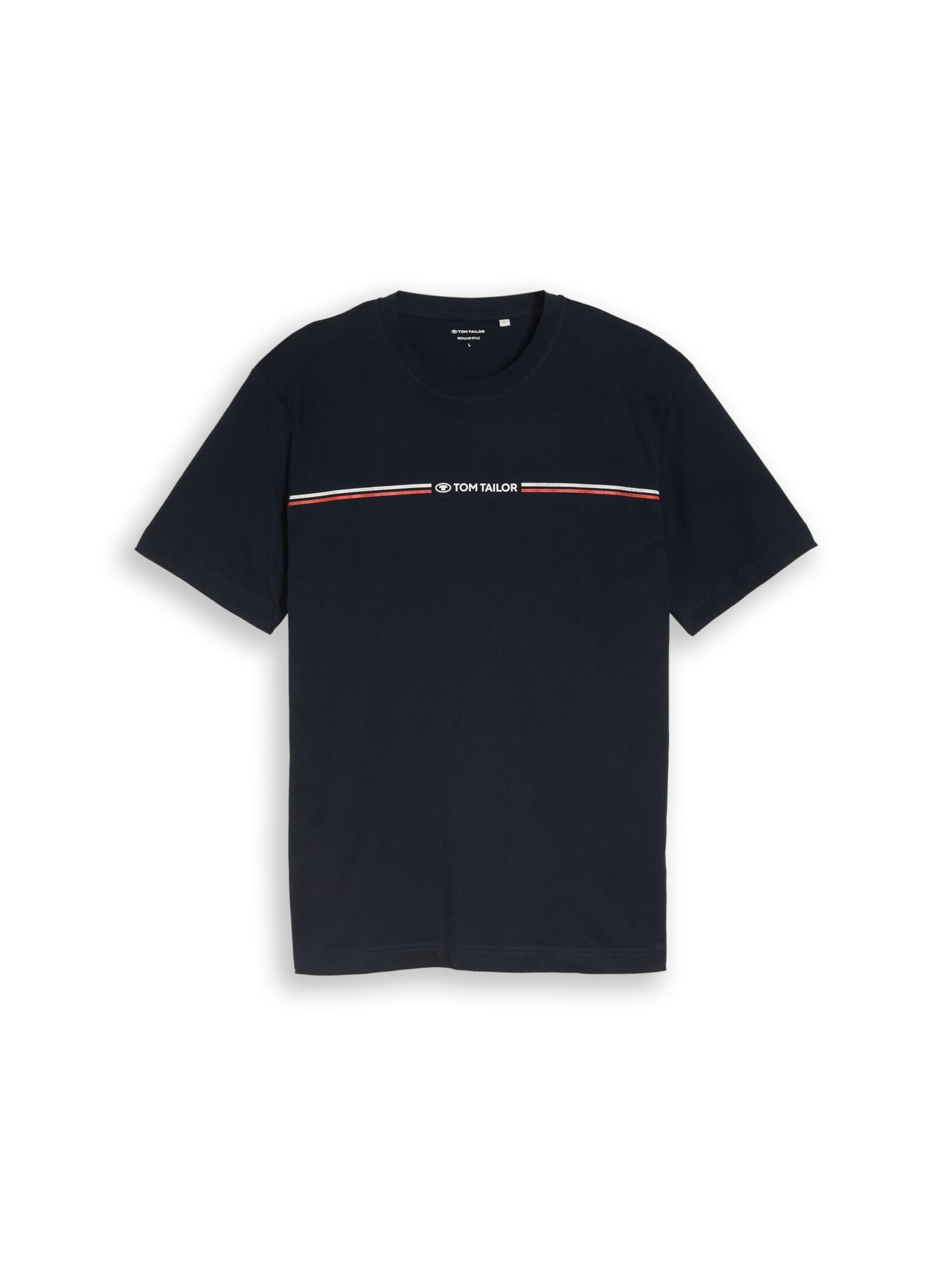 TOM TAILOR T-Shirt in Schwarz: Vorderseite