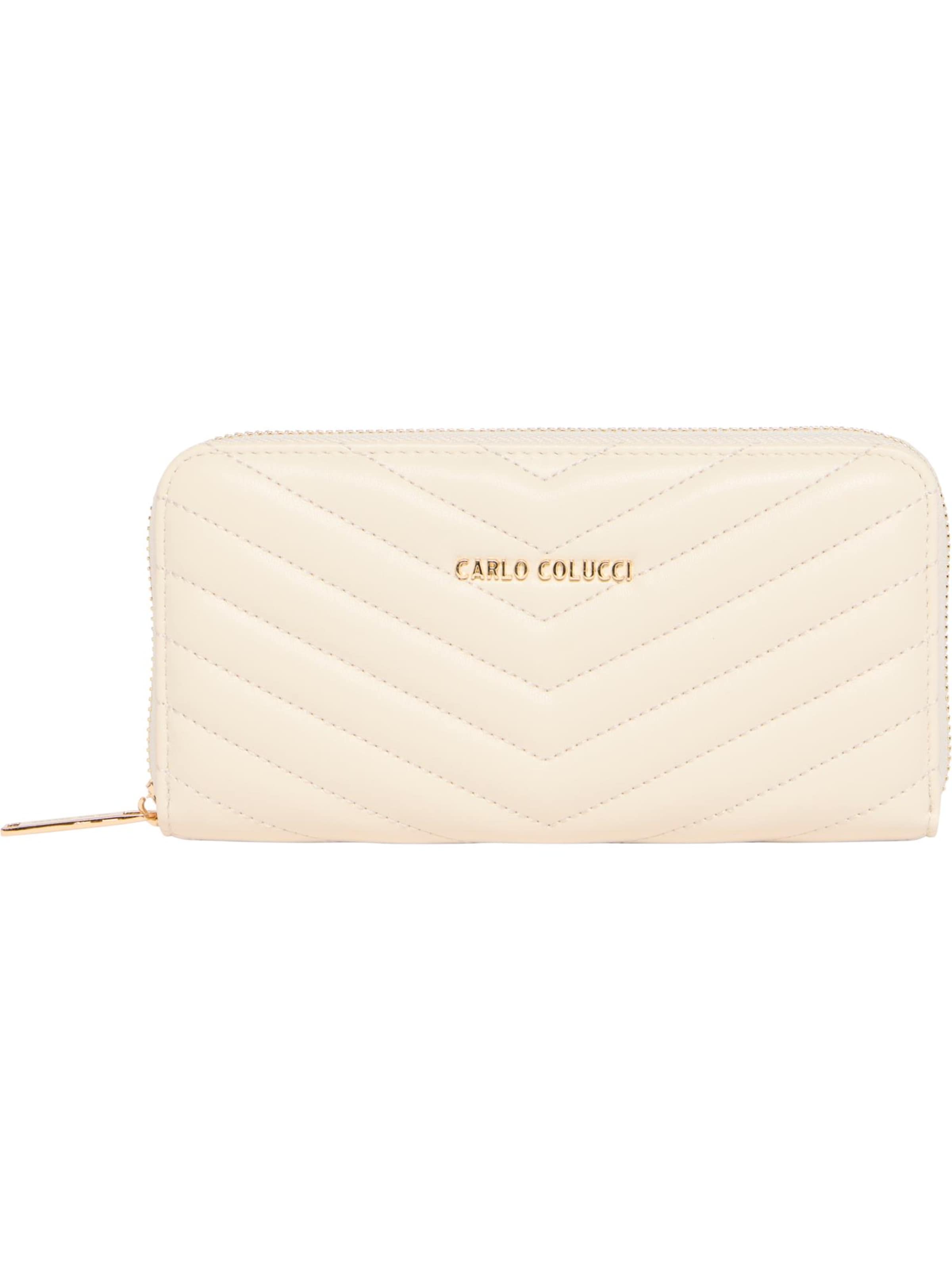 Carlo Colucci Portemonnaie 'Eliseo' in Weiß: Vorderseite