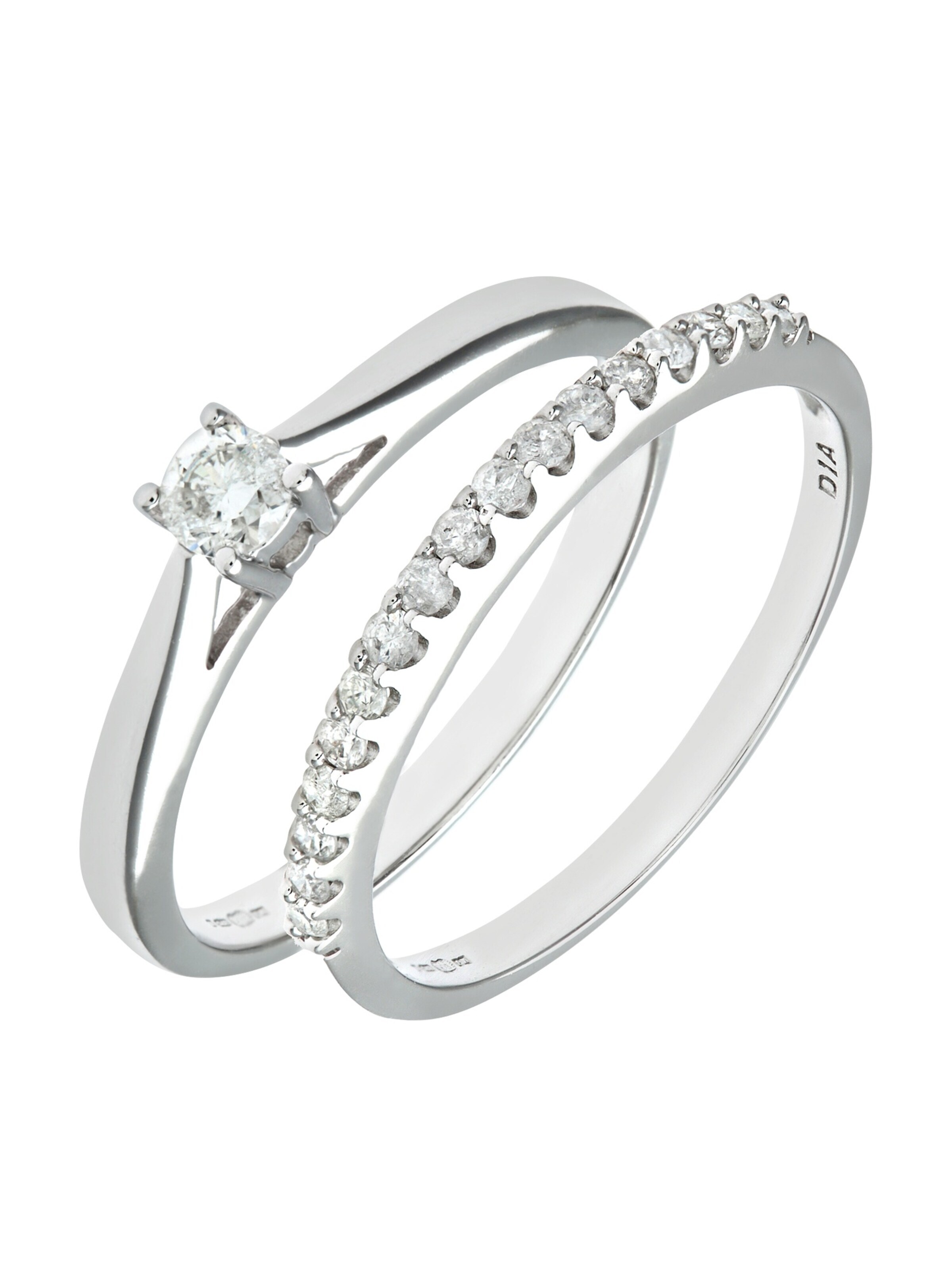 DIAMANT LETERNEL Schmuckset‌‌‌‌‌ in Silber: Vorderseite