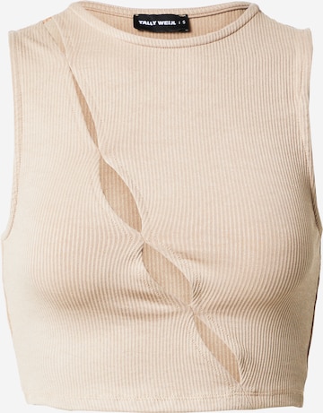 Top di Tally Weijl in beige: frontale