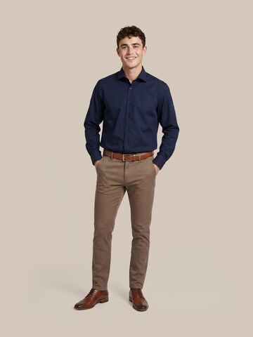 OLYMP Regular fit Button Up Shirt 'Luxor 24/Seven' in Blue