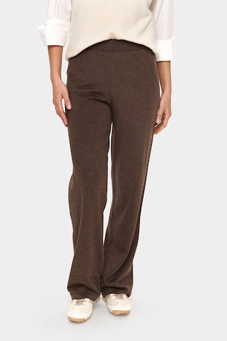 Regular Pantalon 'Mila' SAINT TROPEZ en marron