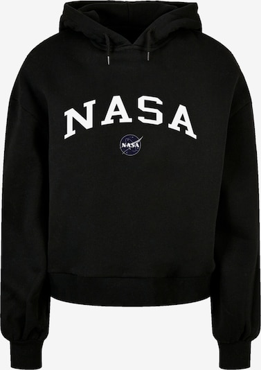 F4NT4STIC Sweatshirt 'NASA Collegiate' in de kleur Zwart / Wit, Productweergave