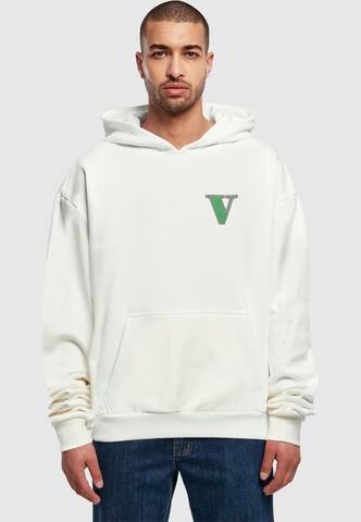 Merchcode Sweatshirt 'Grand Collage' in Weiß: Vorderseite