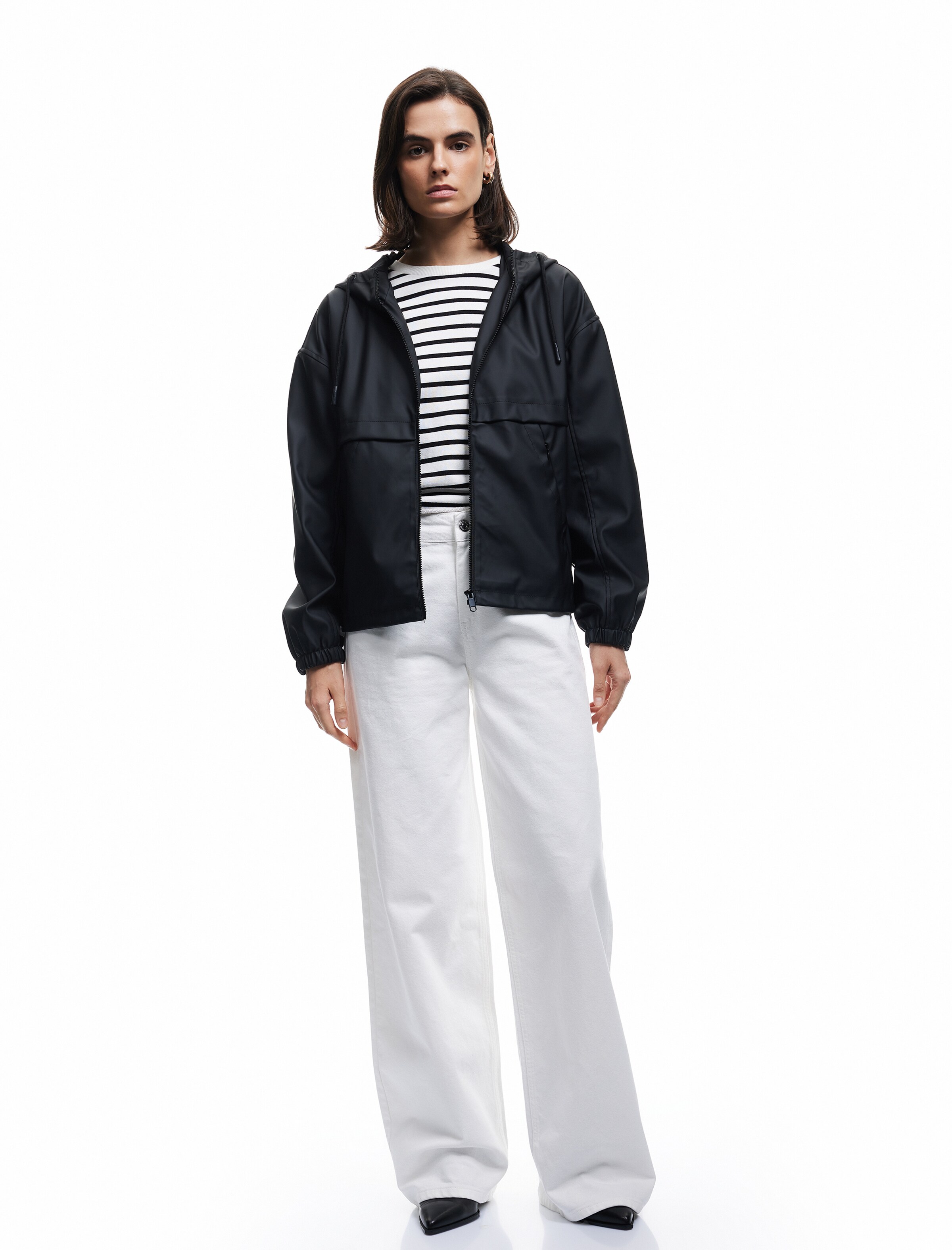 Koton Between-Season Jacket in Black