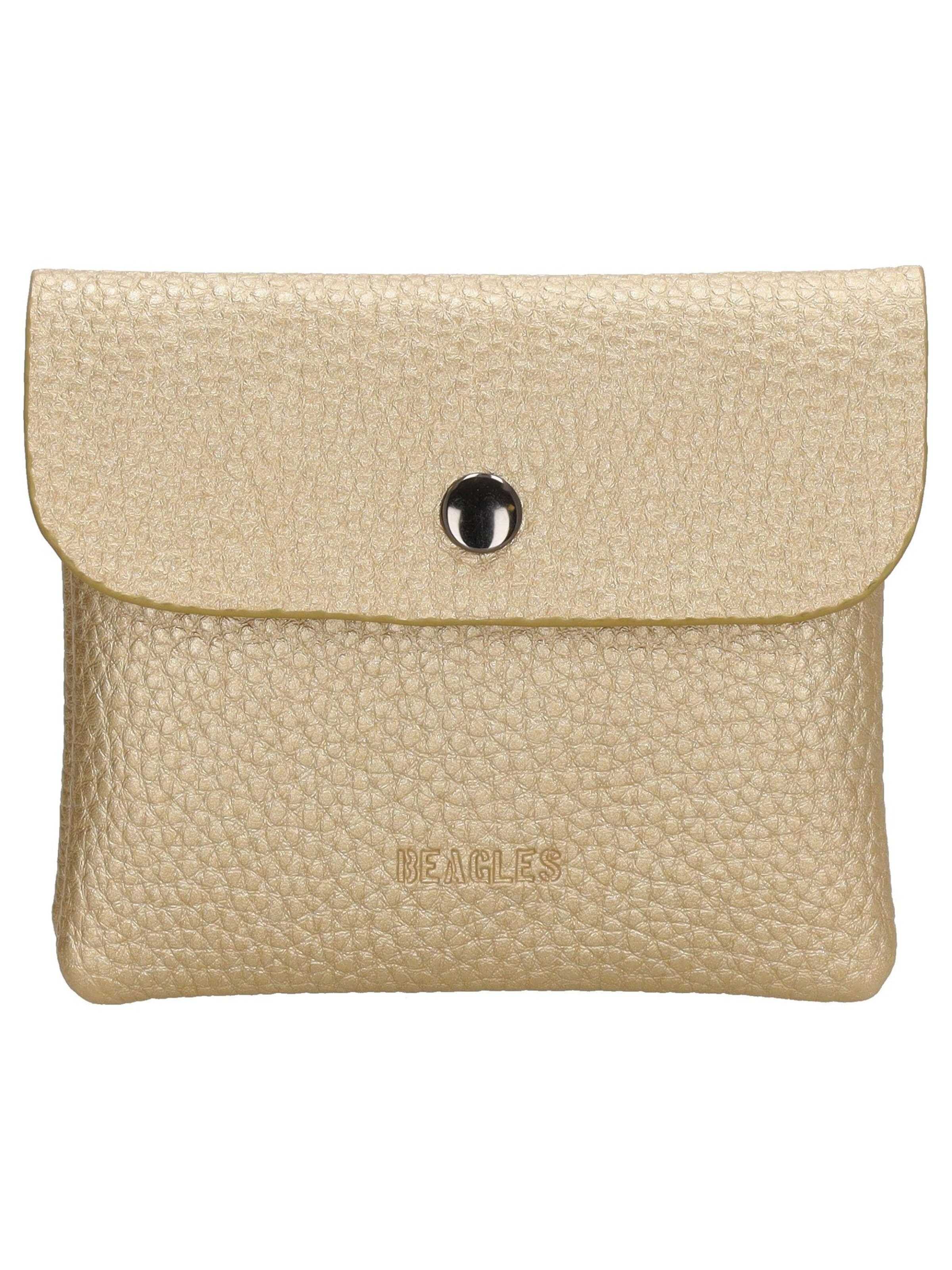 Beagles Wallet in Gold: front