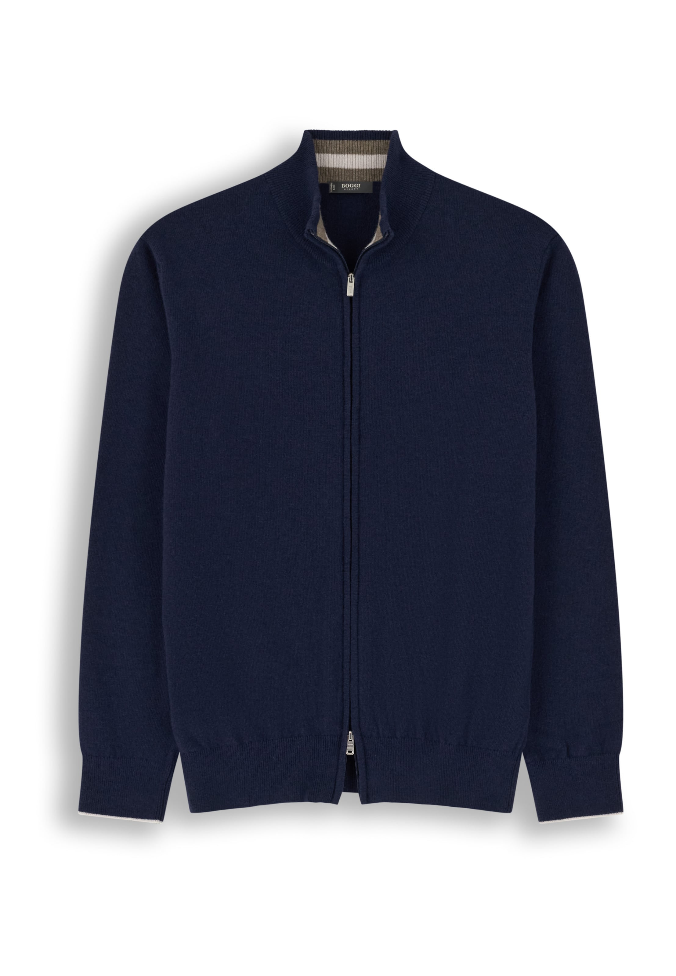 Boggi Milano Gebreid vest in Blauw: voorkant