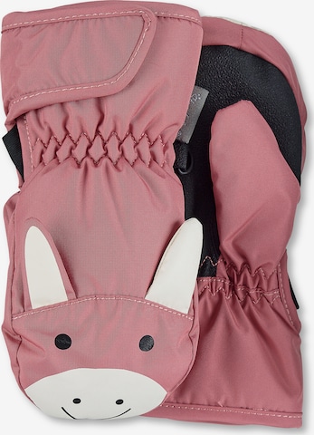 STERNTALER Gloves 'Emmi' in Pink: front