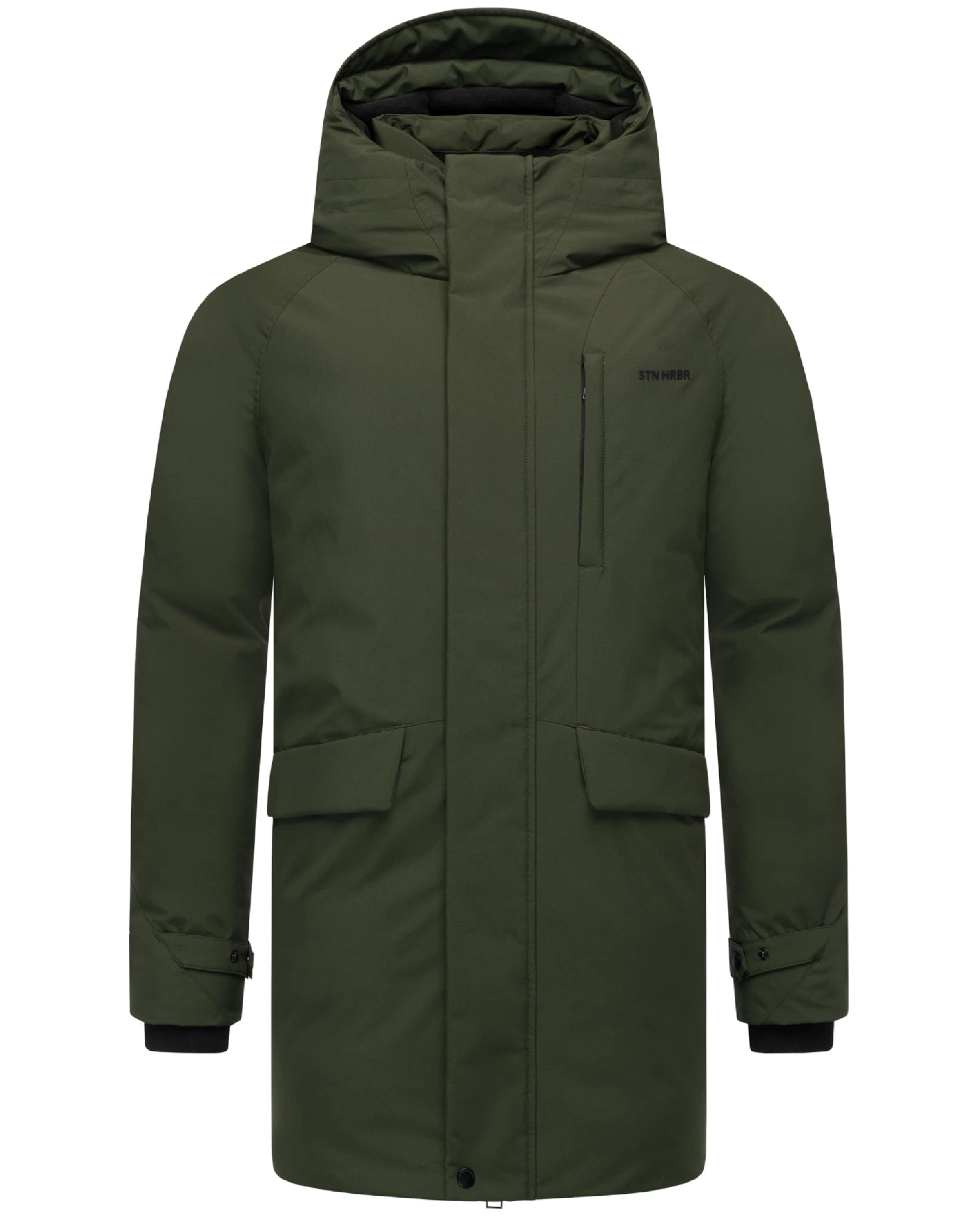 STONE HARBOUR Mantel 'Emriis XX' in Grün: Vorderseite