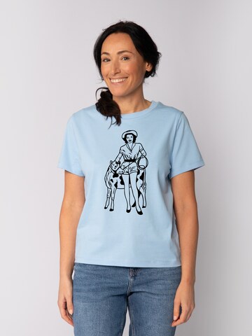 Watapparel Shirt 'Cowgirl' in Blue: front