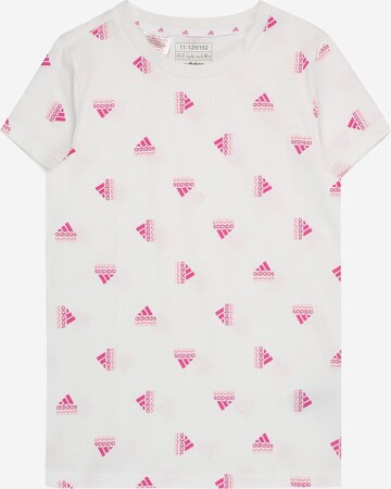 ADIDAS SPORTSWEAR Funktionsshirt 'Brand Love Print ' in Weiß: predná strana