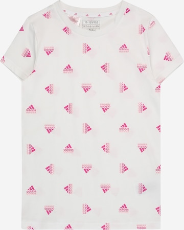 ADIDAS SPORTSWEAR Funktionstopp 'Brand Love Print ' i vit: framsida