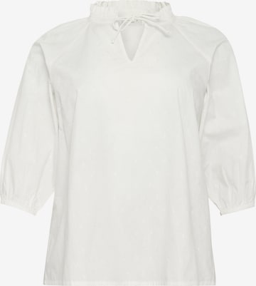 Chemisier 'KCLulla' KAFFE CURVE en blanc : devant