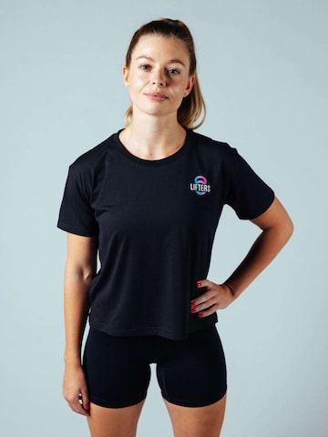 Lifters Sporttop 'Lift More'‌ in Schwarz: Vorderseite