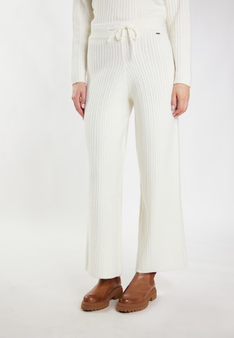 DreiMaster Vintage - Pierna ancha Pantalón en blanco: frente