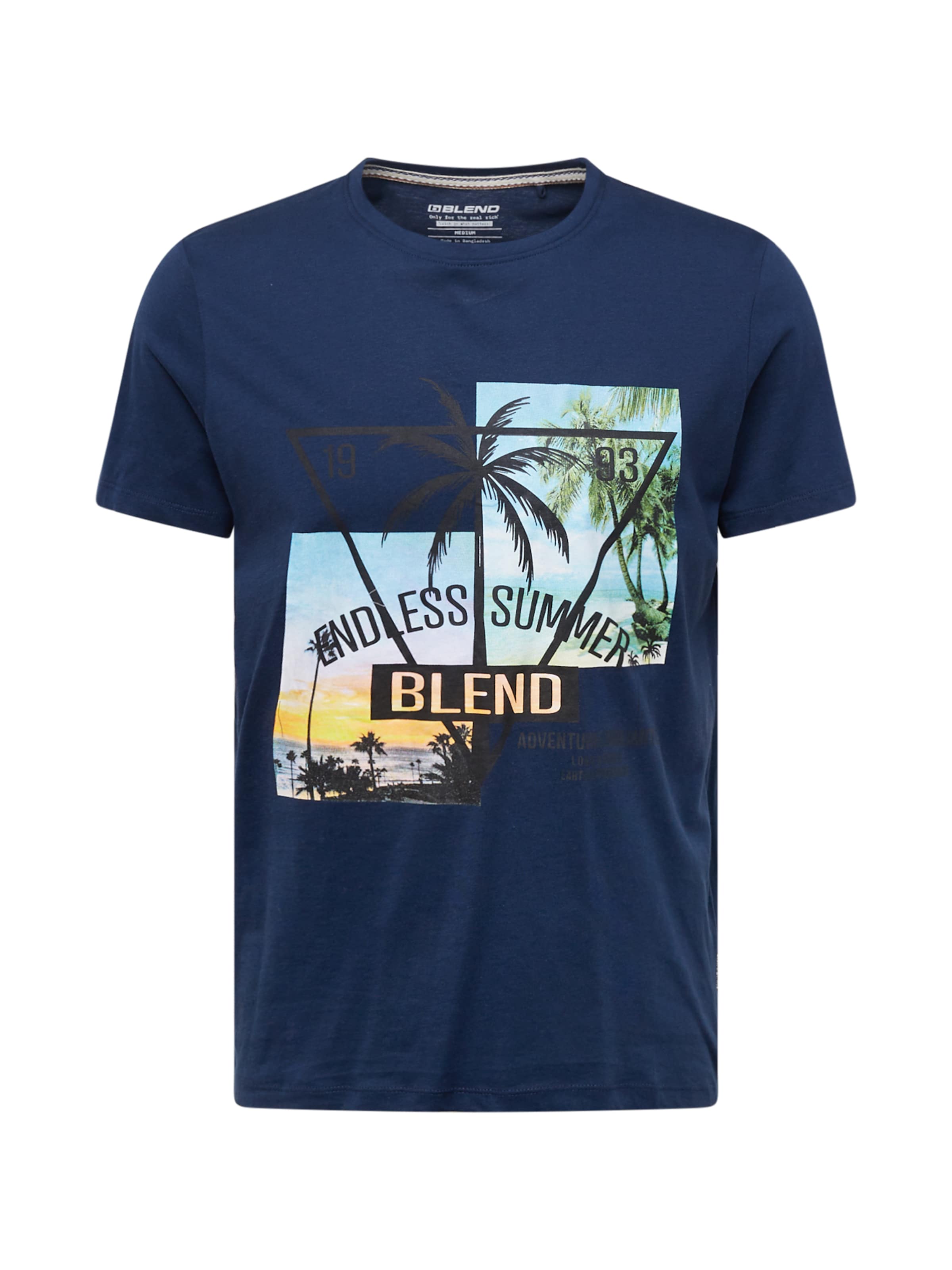 T-Shirt BLEND en bleu : devant