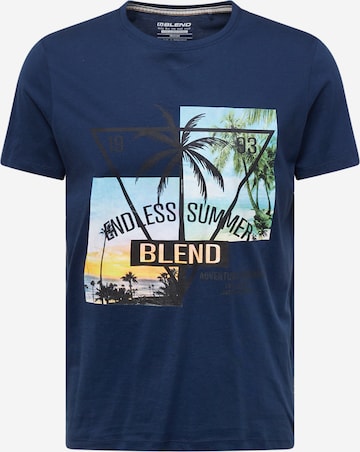 BLEND T-Shirt in Blau: predná strana