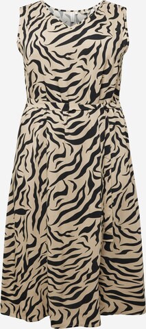 ONLY Carmakoma Dress 'NOVA' in Beige: front