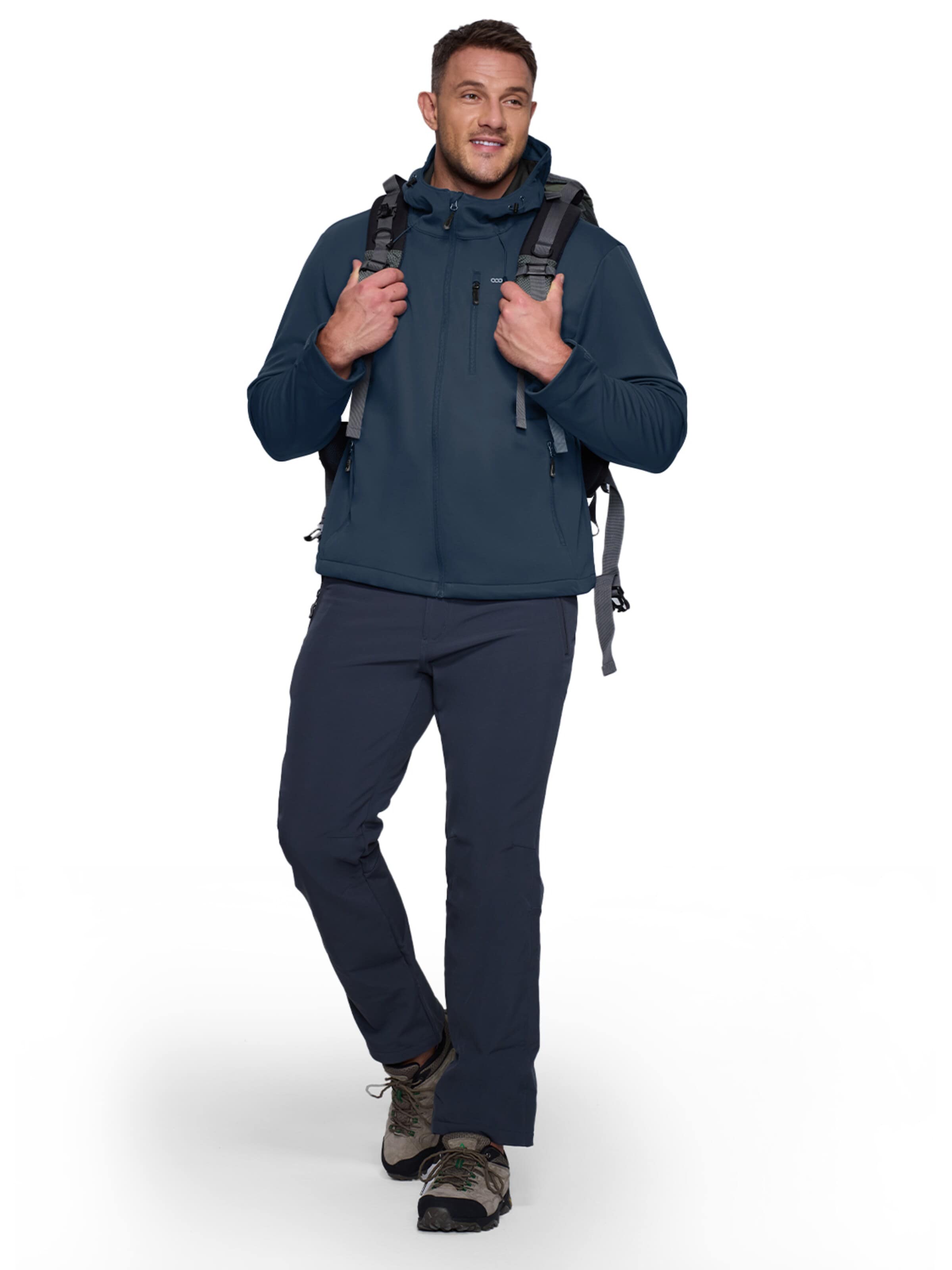33,000ft Outdoor jacket '33,000ft Men's Softshell Jacket' in Blue